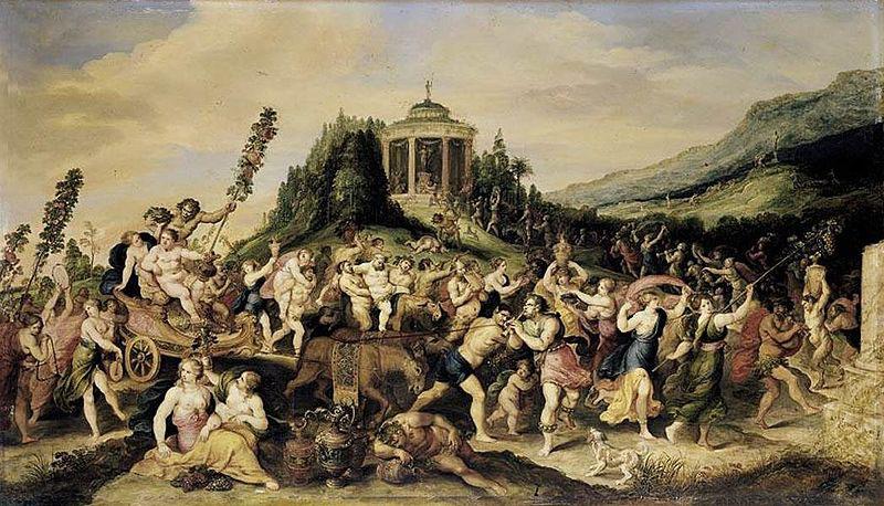 Frans Francken II Triumph of Bacchus oil painting picture
